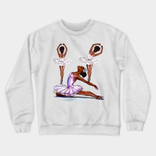 African American  ballerina -#010 brown skin ballerinas. Top 100 best ballet gifts Crewneck Sweatshirt